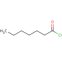 Heptanoyl chloride formula graphical representation