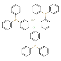 Chlorotris(triphenylphosphine)rhodium(I) formula graphical representation