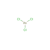 Arsenic trichloride formula graphical representation