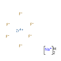 Disodium hexafluorozirconate(2-) formula graphical representation