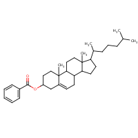 Cholesteryl benzoate formula graphical representation