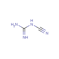 Cyanoguanidine formula graphical representation