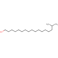 1-Heptadecanol, 16-methyl- formula graphical representation