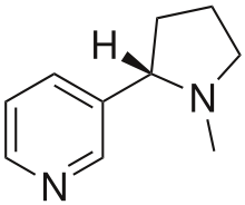 Nicotine formula graphical representation