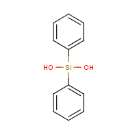 Diphenylsilanediol formula graphical representation