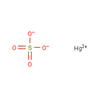 Mercuric sulfate formula graphical representation