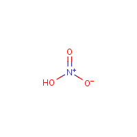 Nitric acid formula graphical representation