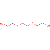 Triethylene glycol formula graphical representation
