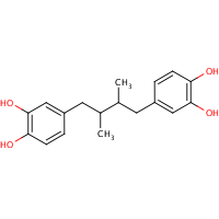 Nordihydroguaiaretic acid formula graphical representation