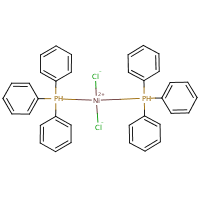 Bis(triphenylphosphine)nickel(II) chloride formula graphical representation