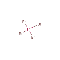 Thorium bromide formula graphical representation