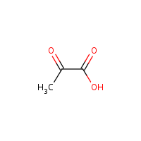 Pyruvic acid formula graphical representation