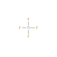 Titanium tetrafluoride formula graphical representation