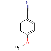 4-Methoxybenzonitrile formula graphical representation