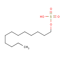 Dodecyl sulfate formula graphical representation