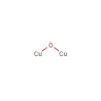Copper(I) oxide formula graphical representation