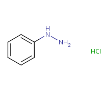 Phenylhydrazine hydrochloride formula graphical representation
