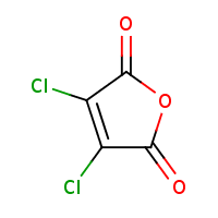 Dichloromaleic anhydride formula graphical representation