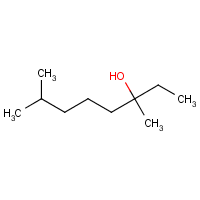 Tetrahydrolinalool formula graphical representation