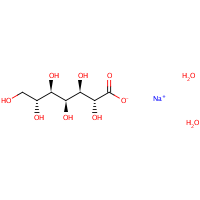 D-alpha-Glucoheptonic acid, sodium salt, dihydrate formula graphical representation