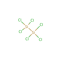 Hexachlorodisilane formula graphical representation