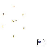 Sodium hexafluoroferrate formula graphical representation