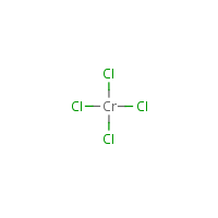 Chromium(IV) chloride formula graphical representation