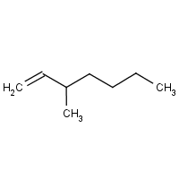 3-Methylhept-1-ene formula graphical representation