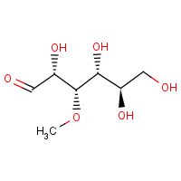 3-O-Methylglucose formula graphical representation