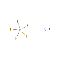 Sodium hexafluorophosphate formula graphical representation