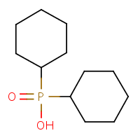 Dicyclohexylphosphinic acid formula graphical representation