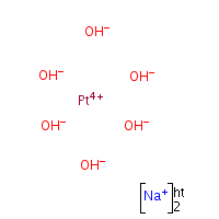 Sodium hexahydroxyplatinate formula graphical representation