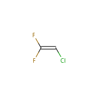 2-Chloro-1,1-difluoroethylene formula graphical representation