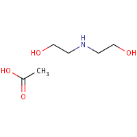 Diethanolamine acetate formula graphical representation