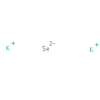 Potassium selenide formula graphical representation