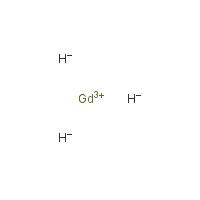 Gadolinium hydride formula graphical representation