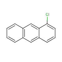 1-Chloroanthracene formula graphical representation