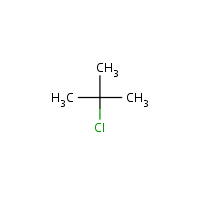 tert-Butyl chloride formula graphical representation