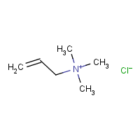 Allyltrimethylammonium chloride formula graphical representation