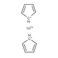 Nickel biscyclopentadiene formula graphical representation