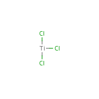 Titanium trichloride formula graphical representation