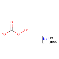 Carbonoperoxoic acid, sodium salt formula graphical representation