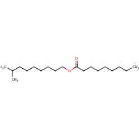 Nonanoic acid, 8-methylnonyl ester formula graphical representation