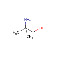 2-Amino-2-methyl-1-propanol formula graphical representation
