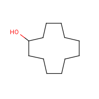 Cyclododecanol formula graphical representation