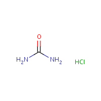 Urea hydrochloride formula graphical representation