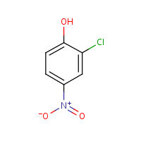 2-Chloro-4-nitrophenol formula graphical representation