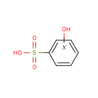 Hydroxybenzenesulfonic acid formula graphical representation
