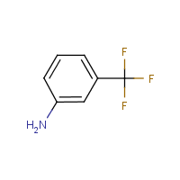 m-(Trifluoromethyl)aniline formula graphical representation