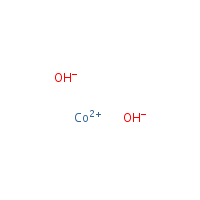 Cobalt hydroxide formula graphical representation